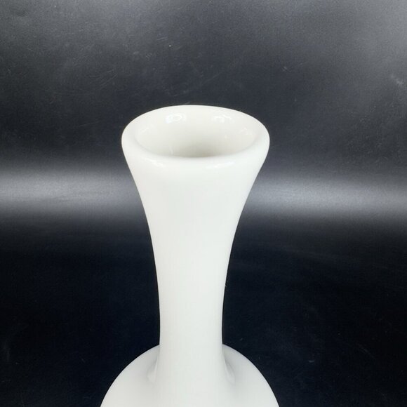 Vintage Coors China Co Inglewood Calif White Pottery Bud Vase Round Bottom VTG - Picture 9 of 11